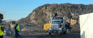 The moving of shingle mountain in Texas that was suspected of poisoning the residents nearby.