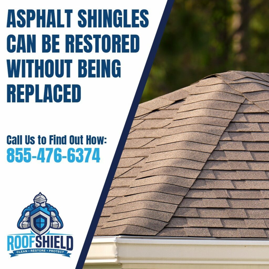 Asphalt shingles can be restored without being replaced.